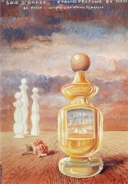 ルネ・マグリット Painting - 嵐の夕べ ルネ・マグリットの奇妙な香水